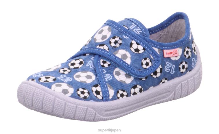 ブルー/マルチカラー