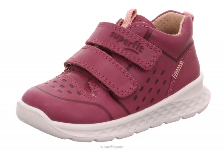 Superfit ピンク/オレンジ 赤ちゃん ブリーズ - ベルクロファスナー付きロースニーカー 28N2V296