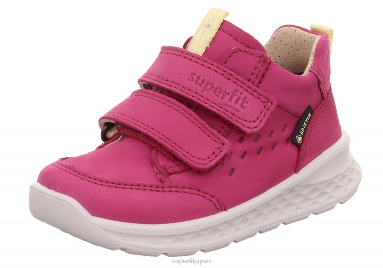 Superfit ピンク/イエロー 赤ちゃん ブリーズ - ベルクロファスナー付きロースニーカー 28N2V363