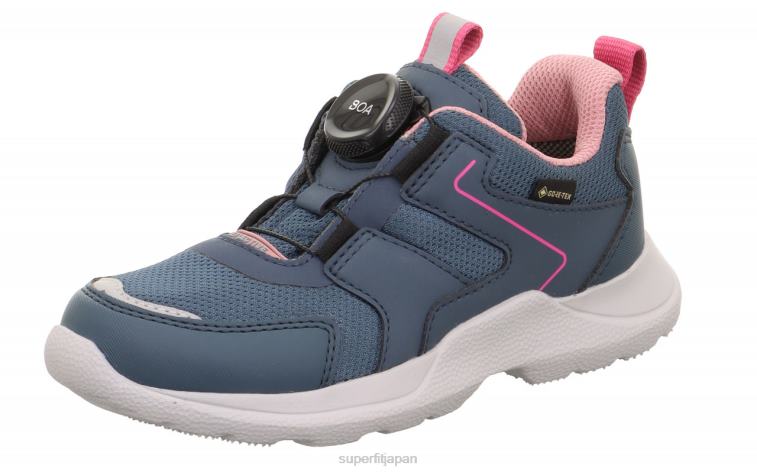 Superfit ブルー/ピンク 子供と十代の若者たち ラッシュ - ボアフィットシステムを備えたロースニーカー 28N2V532