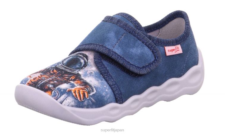 ブルー/マルチカラー