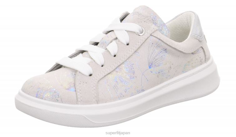 Superfit 白 幼児 コスモ - レース付きロースニーカー 28N2V809
