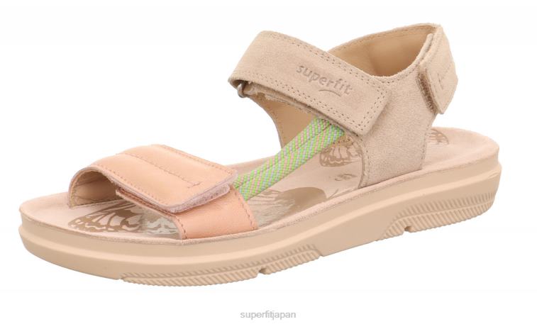 Superfit ベージュ 子供と十代の若者たち パロマ - ベルクロファスナー付きサンダル 28N2V874
