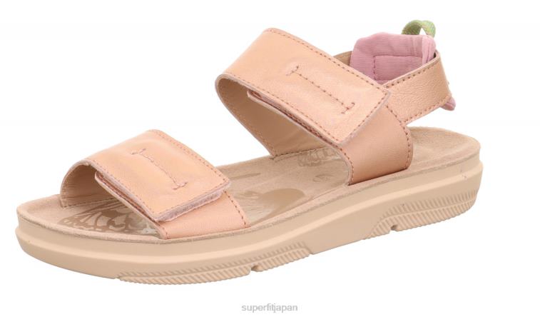Superfit 金属 子供と十代の若者たち パロマ - ベルクロファスナー付きサンダル 28N2V880