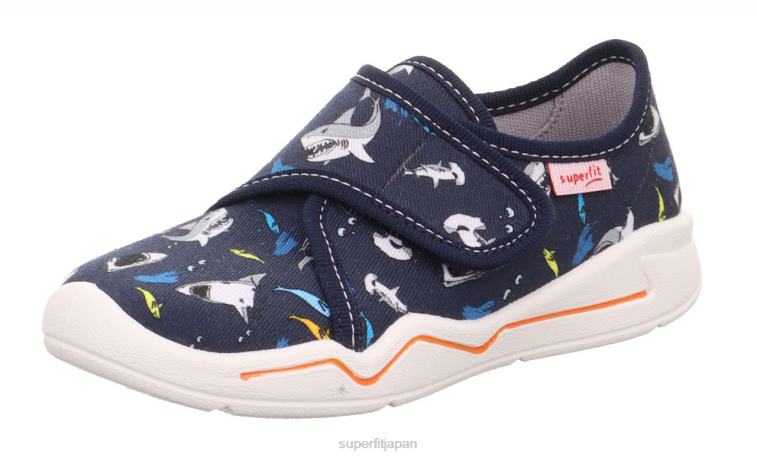 ブルー/マルチカラー