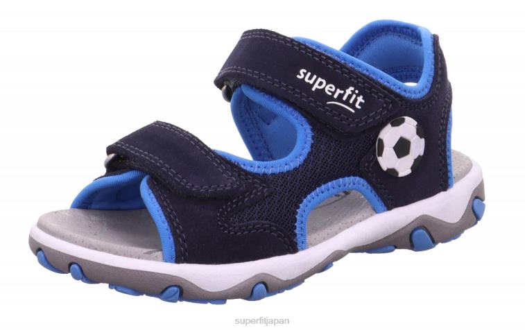 Superfit ブルー/ターコイズ 幼児 mike 3.0 - ベルクロファスナー付きサンダル 28N2V628
