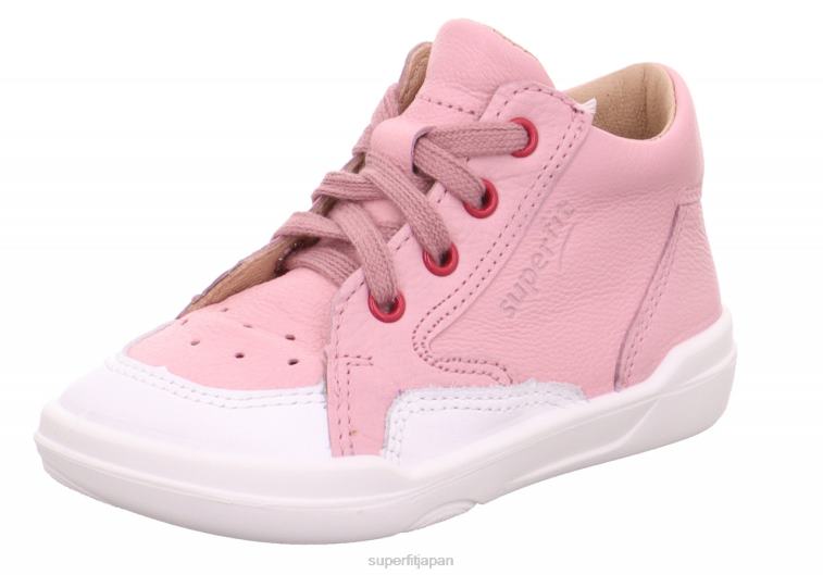 Superfit ピンク/ホワイト 赤ちゃん superfree - 紐付きロースニーカー 28N2V258